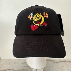SUPER RARE 7-11 Hot Dog Pac-Man BNEI Bandai Ball Cap Baseball Hat Pac Man HTF
